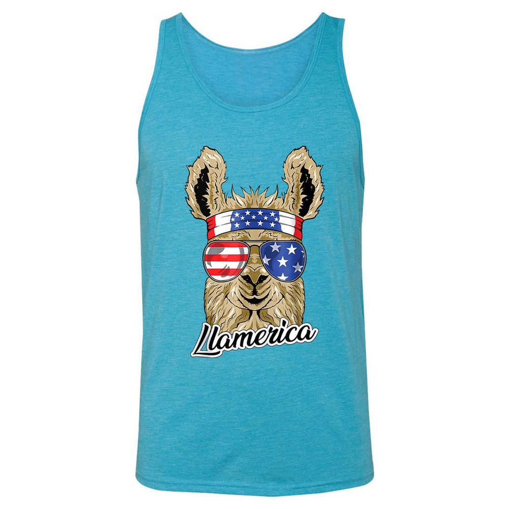 Unisex Jersey Tank - HTTXUFYA - Aqua Triblend - 3