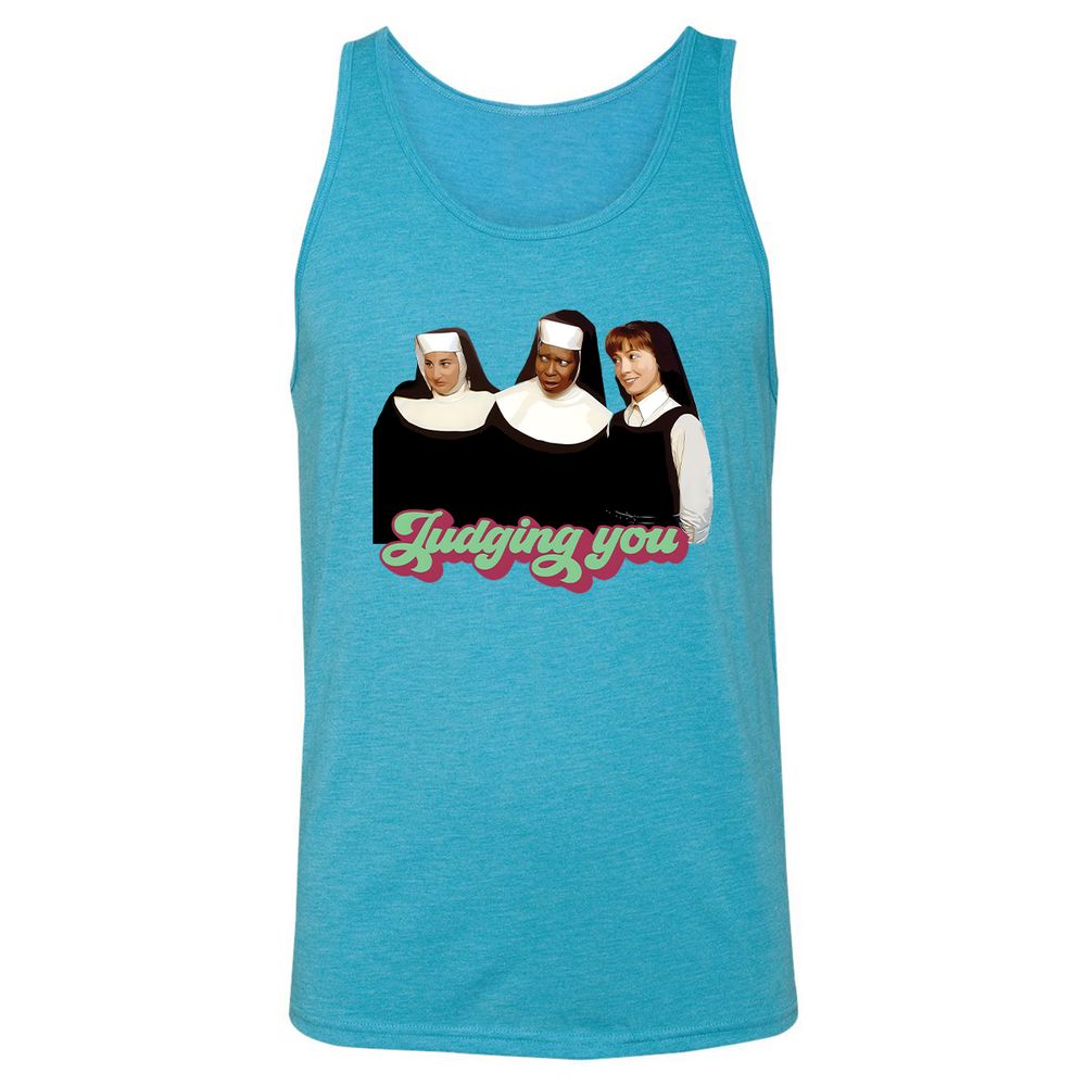 Unisex Jersey Tank - 84J6PTHZ - Aqua Triblend - 3