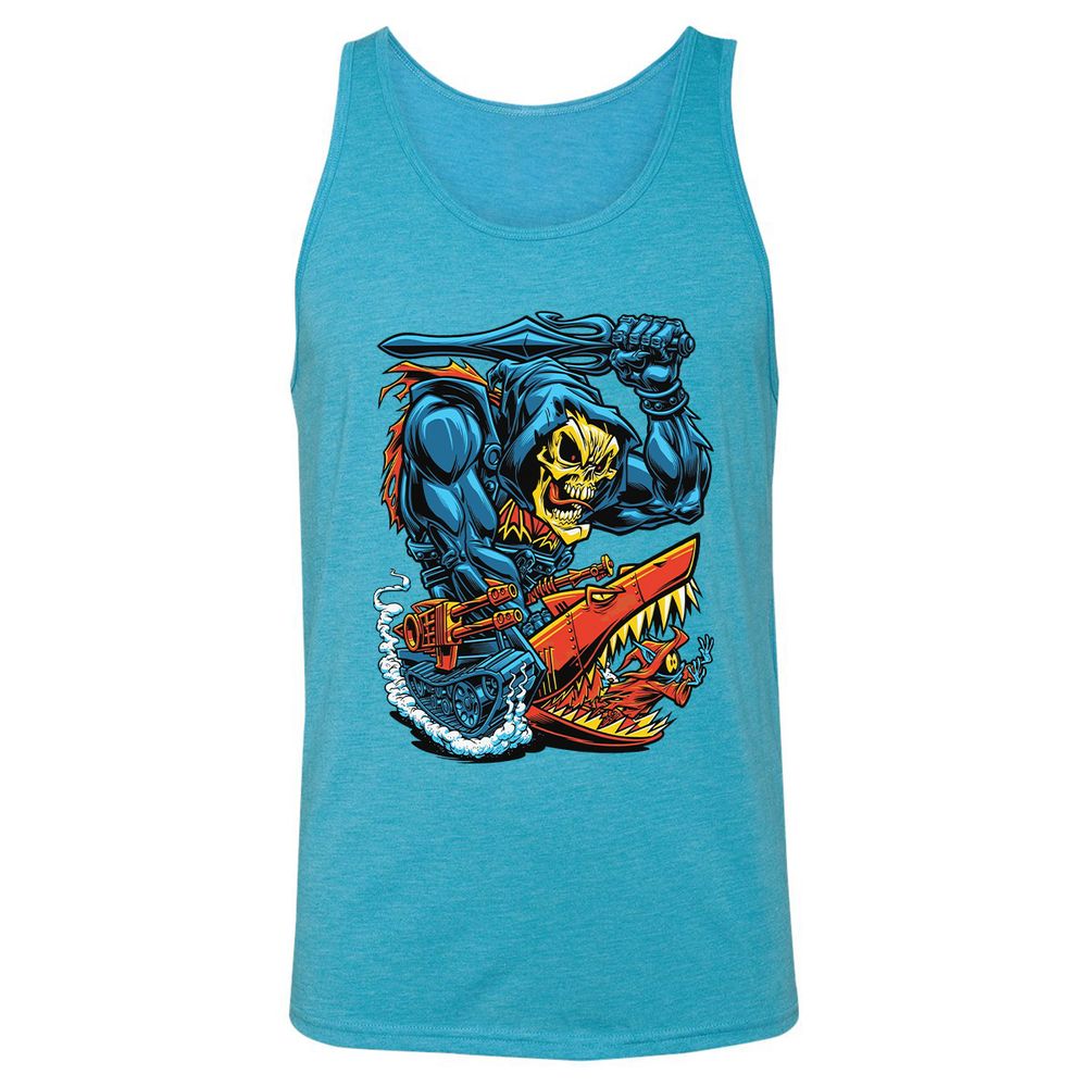 Unisex Jersey Tank - DPZ2FKPP - Aqua Triblend - 3