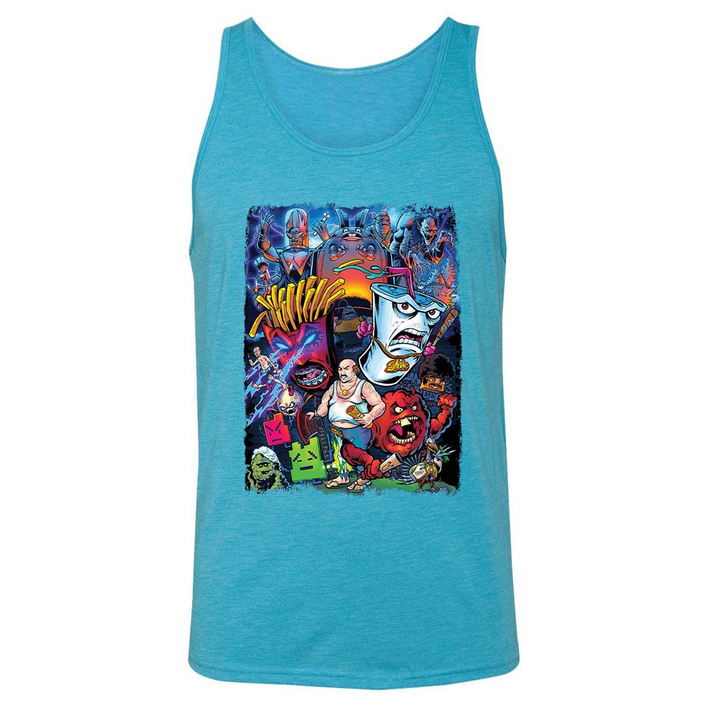 Unisex Jersey Tank - L2FRTEHF - Aqua Triblend - 3