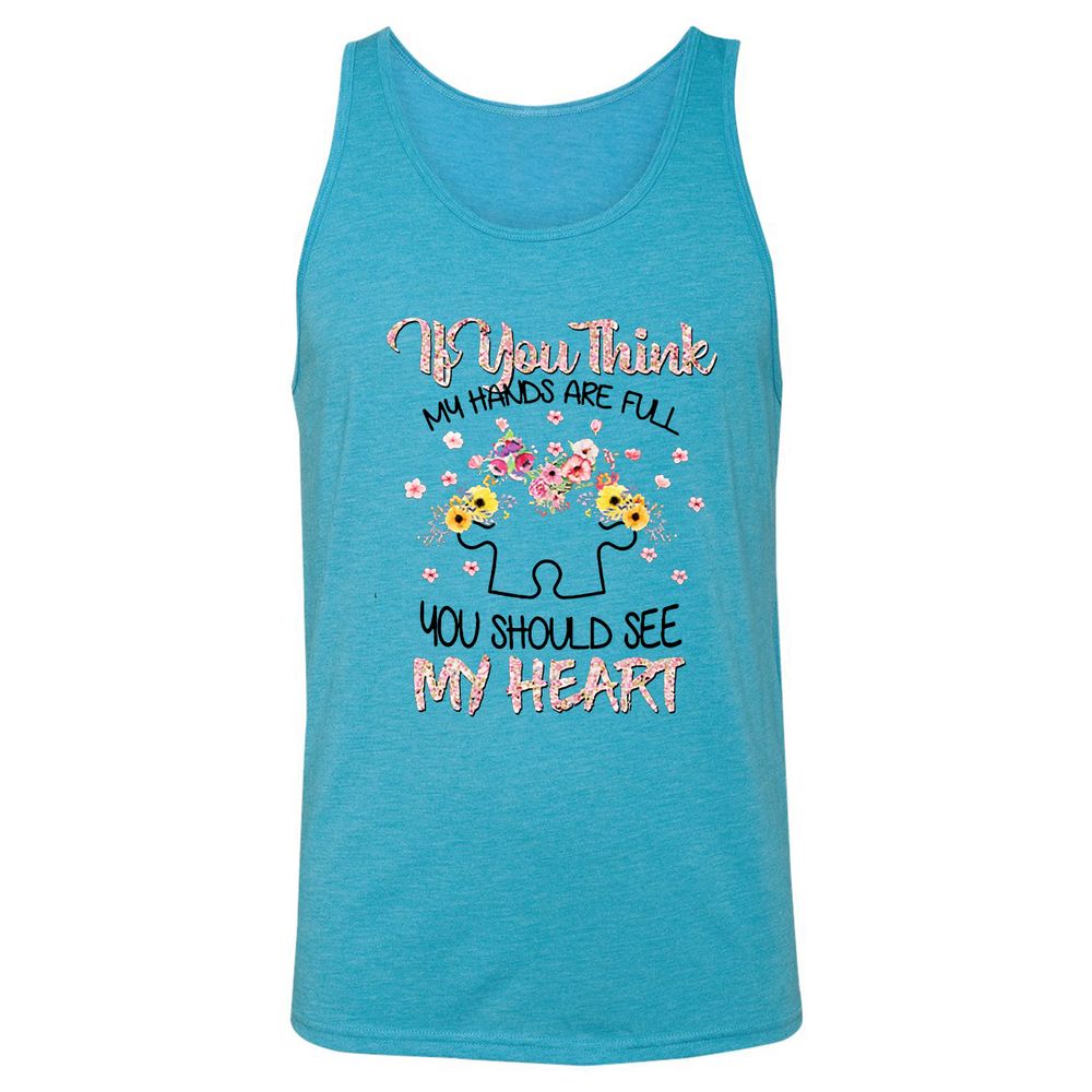 Unisex Jersey Tank - NGTB1BB1 - Aqua Triblend - 3