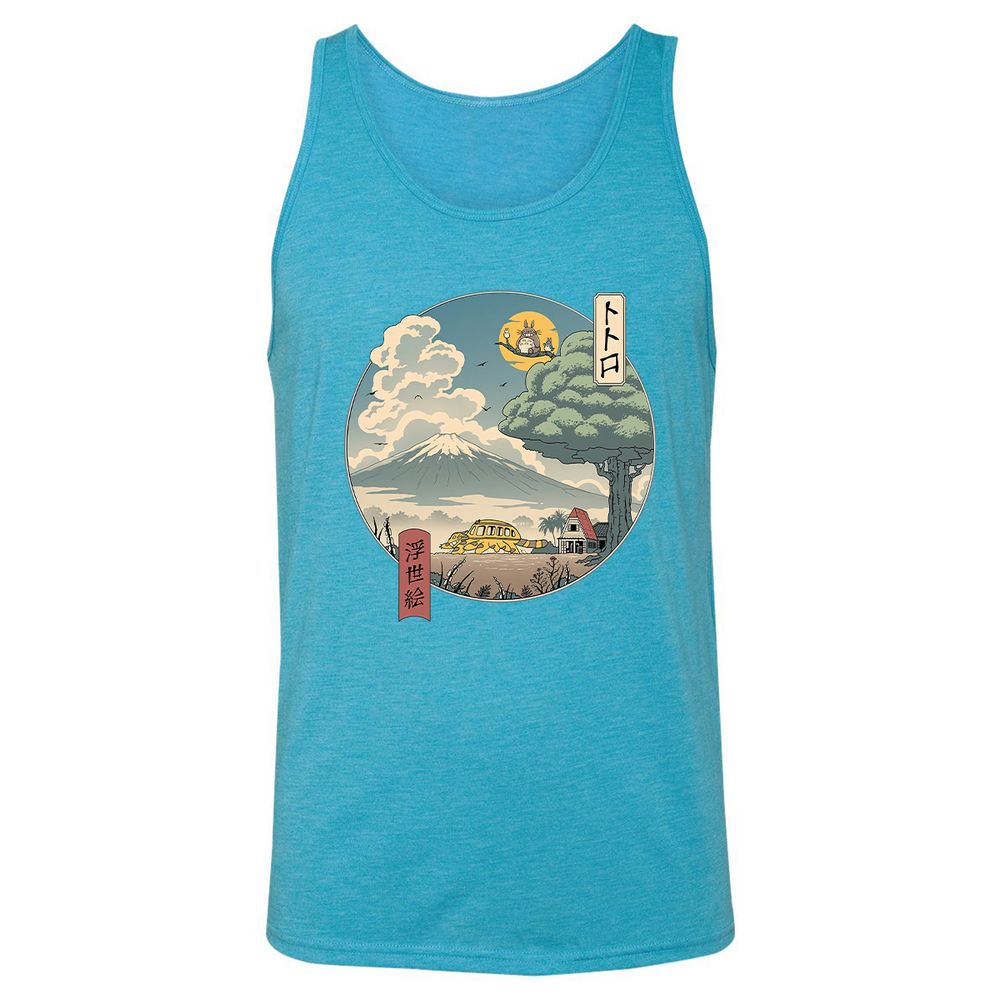 Unisex Jersey Tank - M2XQLVHA - Aqua Triblend - 3