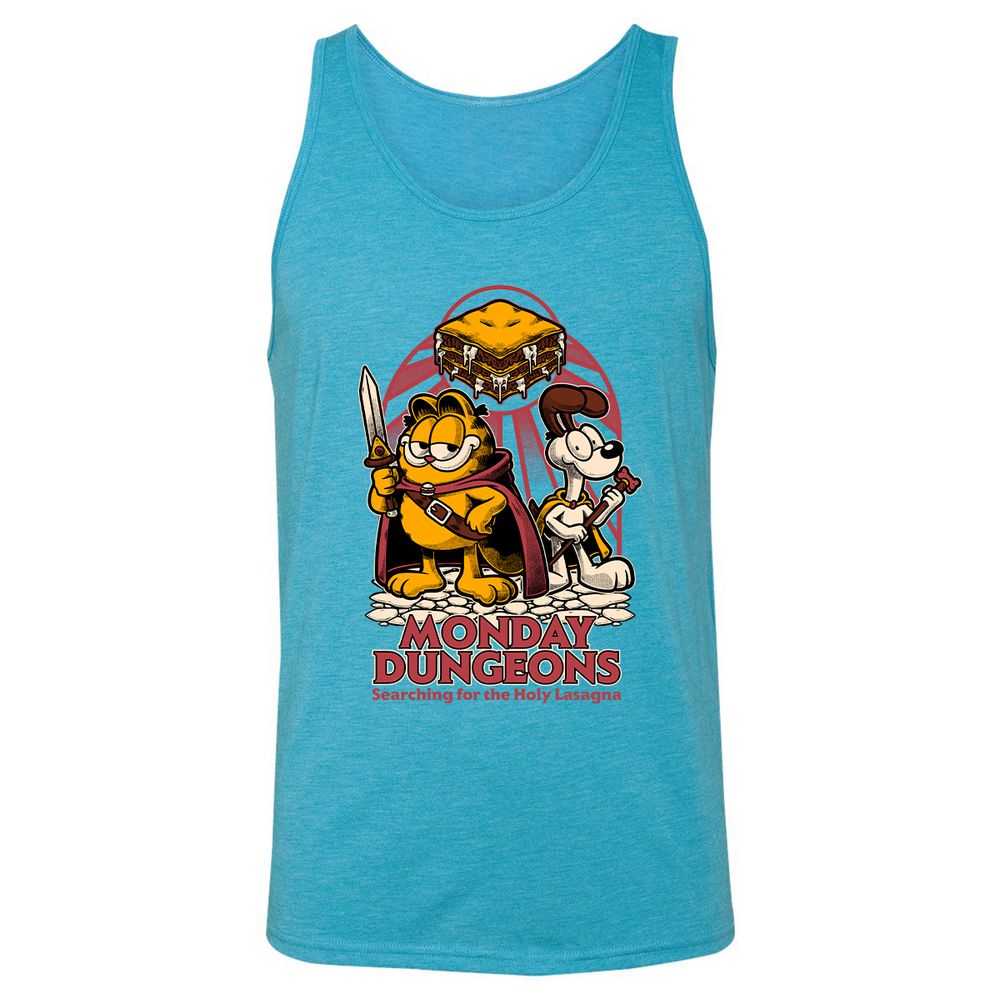 Unisex Jersey Tank - QLRXH6Y2 - Aqua Triblend - 3