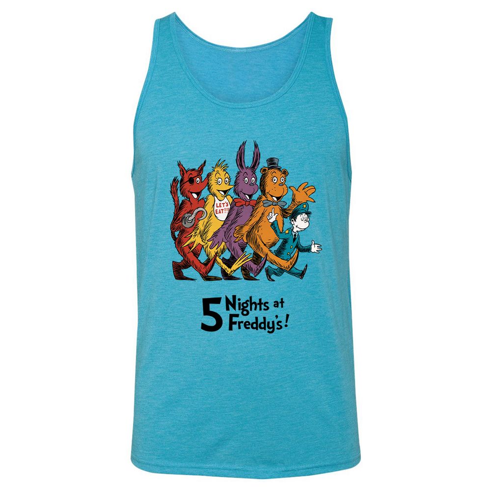 Unisex Jersey Tank - PXQCJK4S - Aqua Triblend - 3