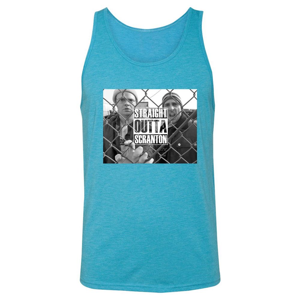 Unisex Jersey Tank - D5R9P8AV - Aqua Triblend - 3