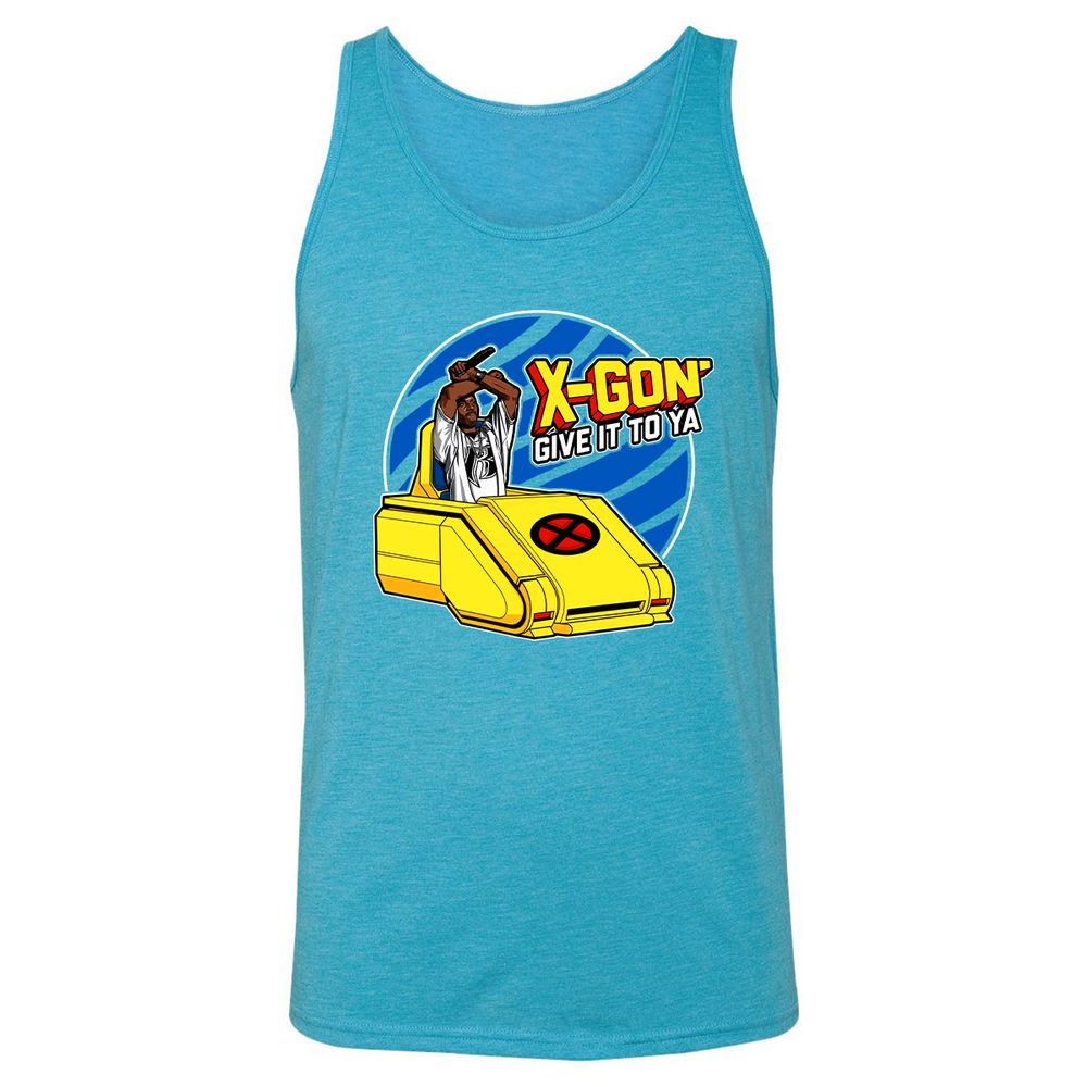 Unisex Jersey Tank - K6TEBDWQ - Aqua Triblend - 3