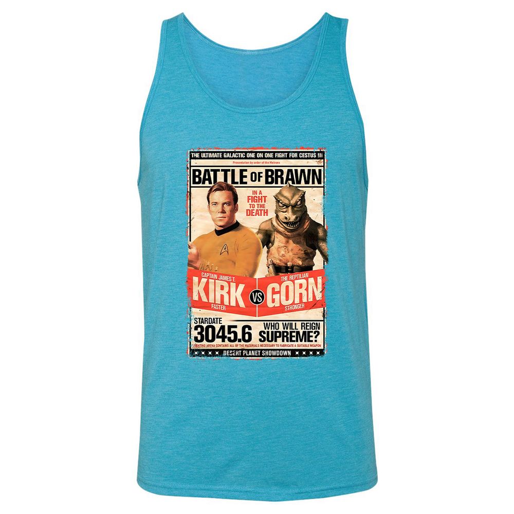 Unisex Jersey Tank - E1WYJTKX - Aqua Triblend - 3