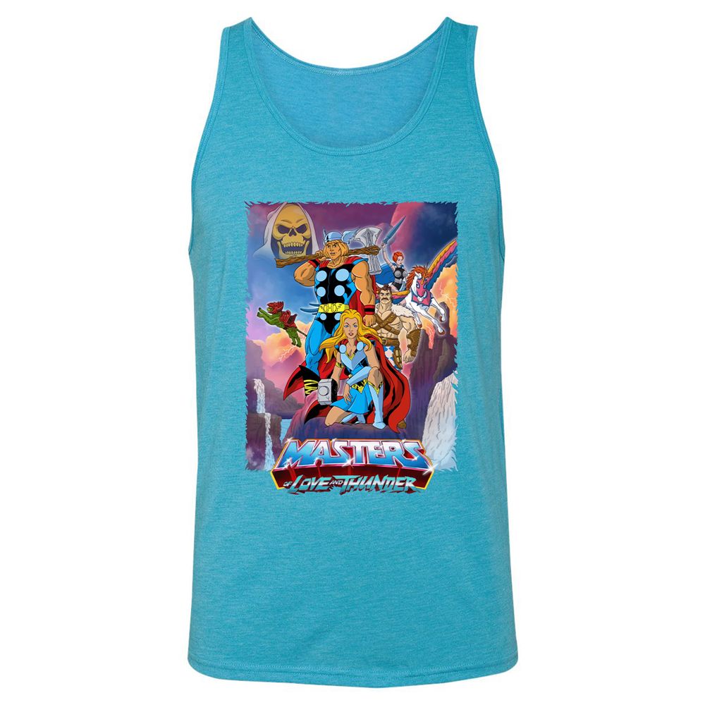 Unisex Jersey Tank - 1D37X3FM - Aqua Triblend - 3