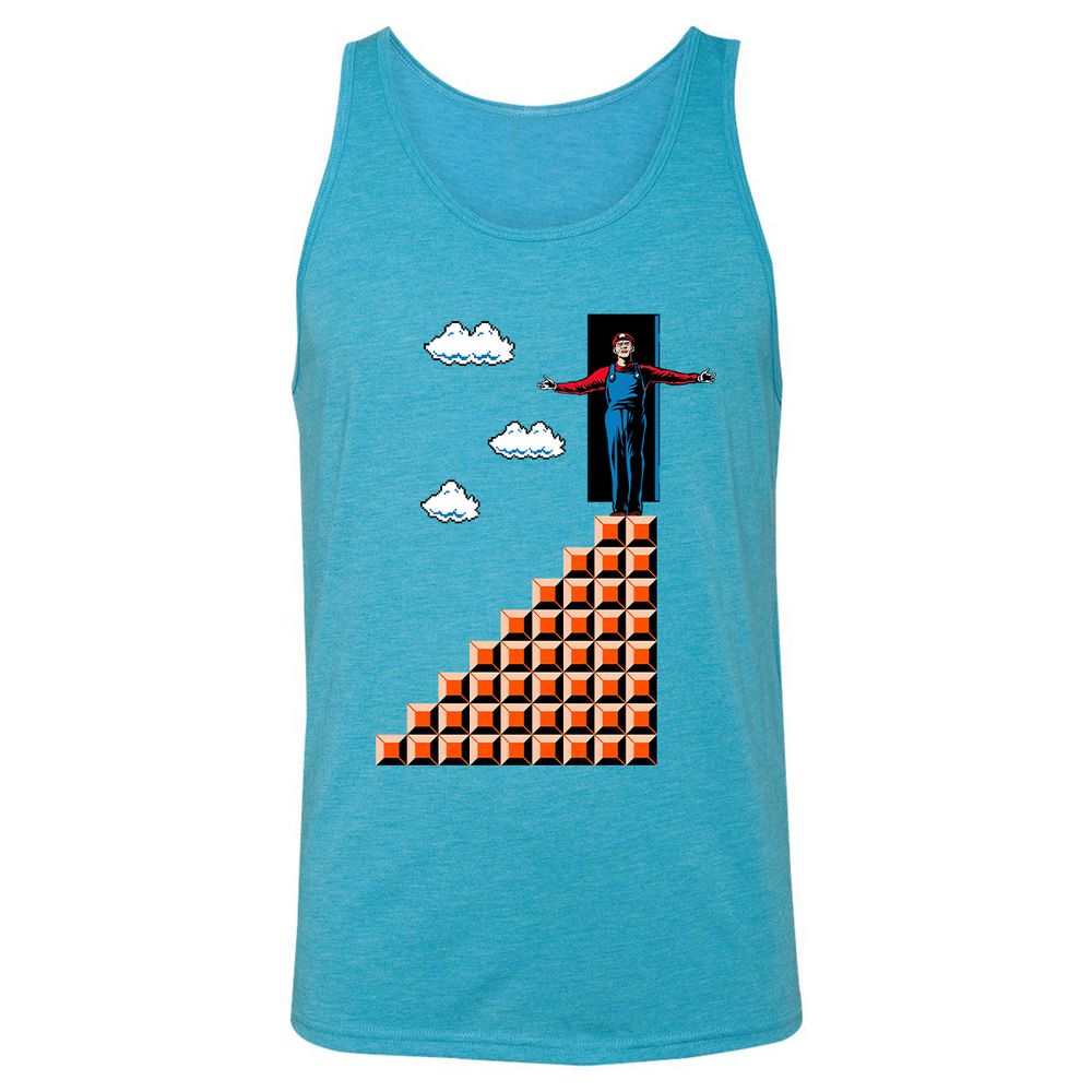 Unisex Jersey Tank - 57F32YWX - Aqua Triblend - 3