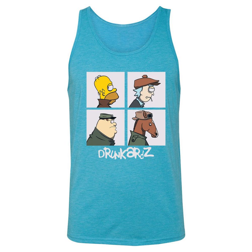 Unisex Jersey Tank - JLQU6SEX - Aqua Triblend - 3