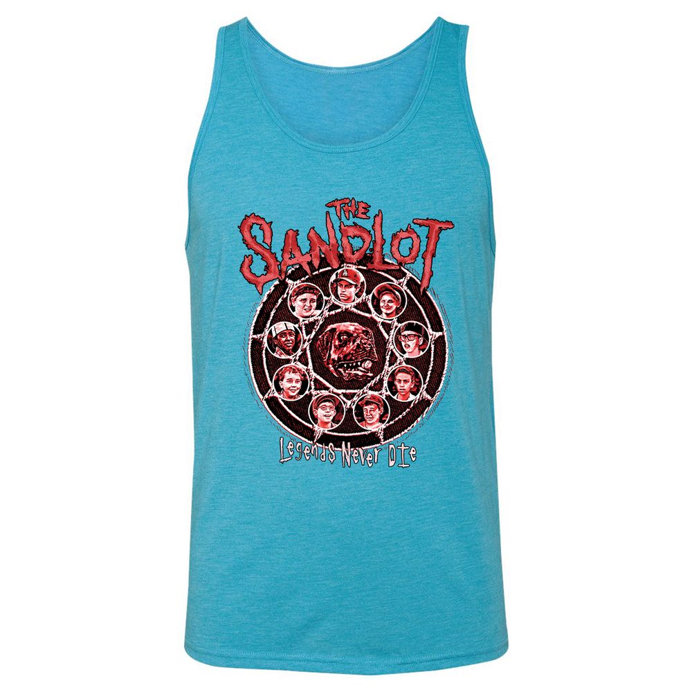 Unisex Jersey Tank - DJSHL549 - Aqua Triblend - 3