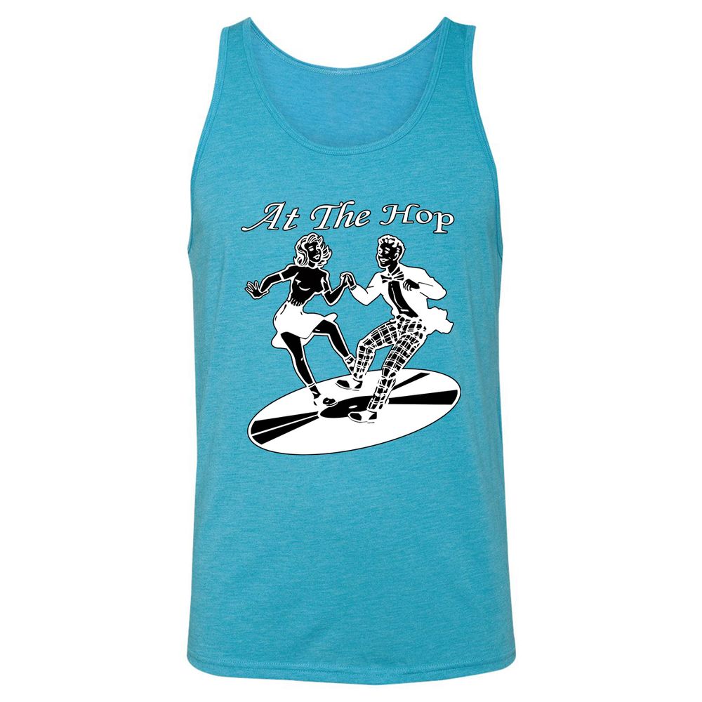 Unisex Jersey Tank - HJDVCTUK - Aqua Triblend - 3