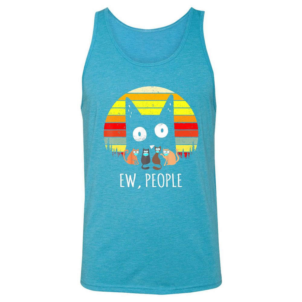 Unisex Jersey Tank - EGWR8JSX - Aqua Triblend - 3