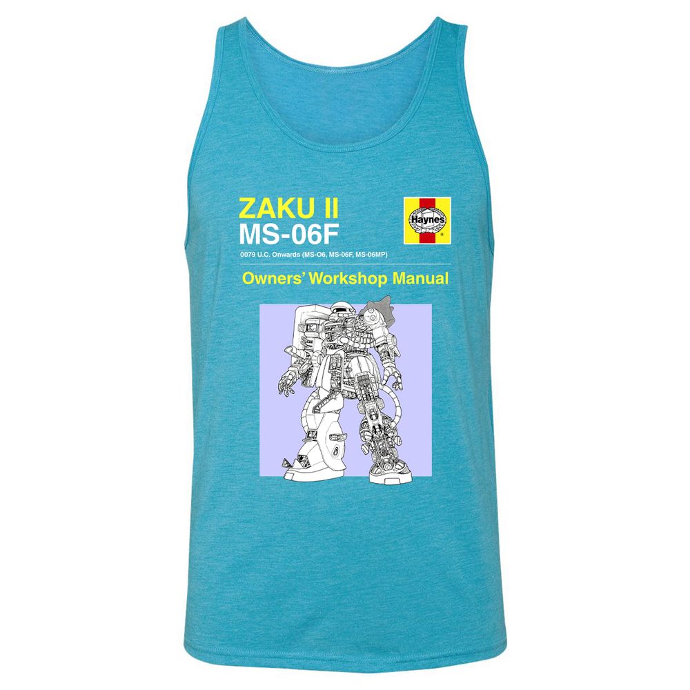 Unisex Jersey Tank - GN7HL18Q - Aqua Triblend - 3