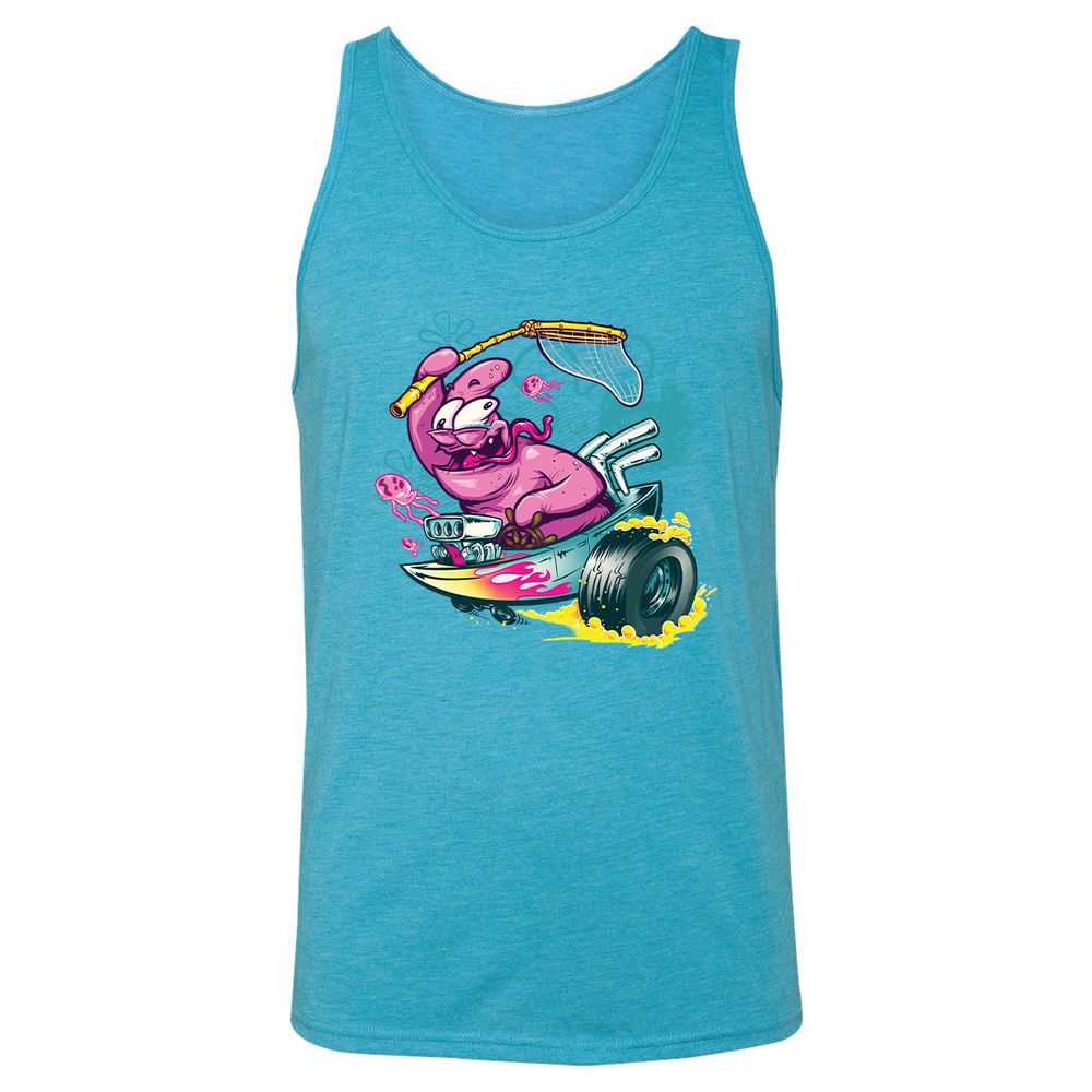 Unisex Jersey Tank - CQNLKAGY - Aqua Triblend - 3