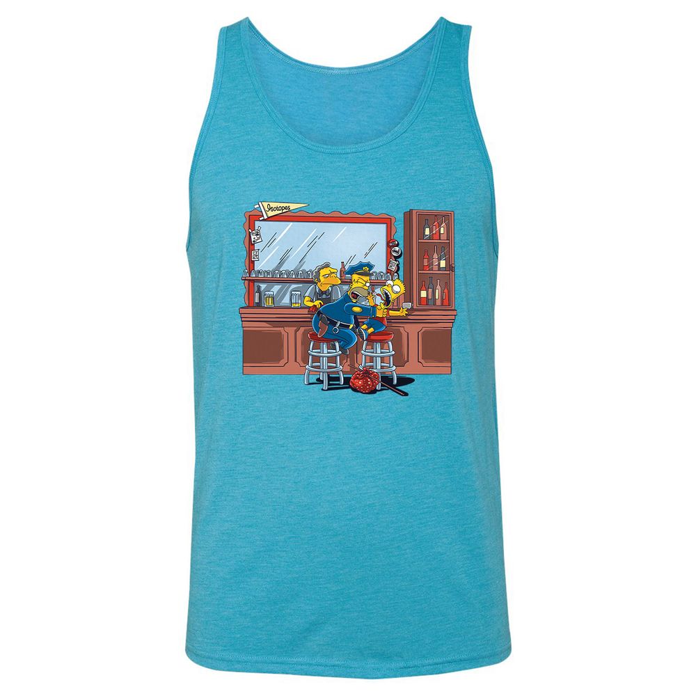 Unisex Jersey Tank - H41D7AGV - Aqua Triblend - 3