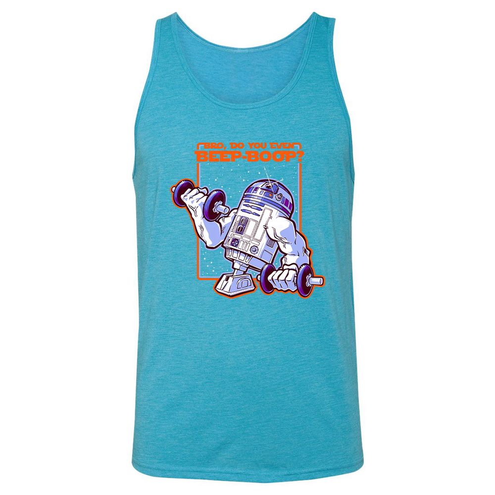 Unisex Jersey Tank - 3UFJVF72 - Aqua Triblend - 3
