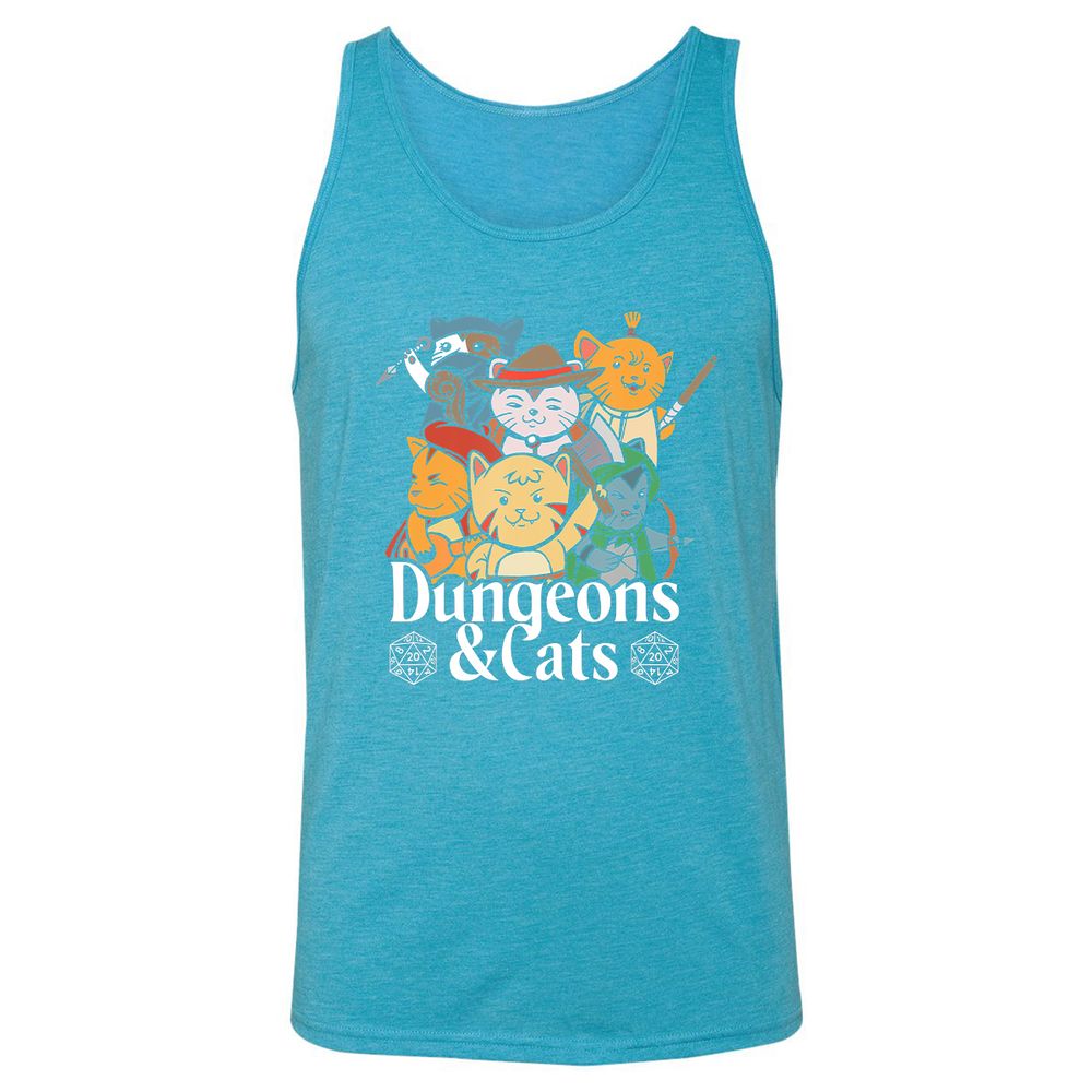 Unisex Jersey Tank - LGR872RT - Aqua Triblend - 3