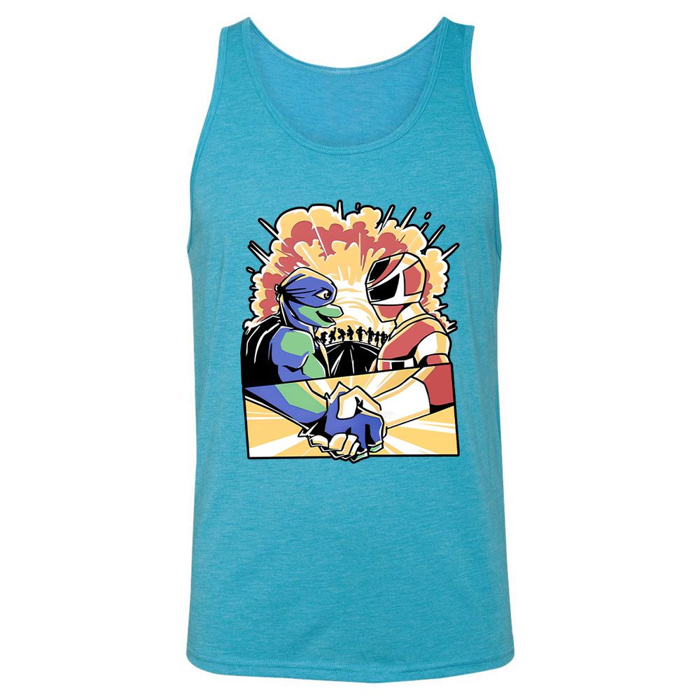 Unisex Jersey Tank - ZQAXTNFH - Aqua Triblend - 3