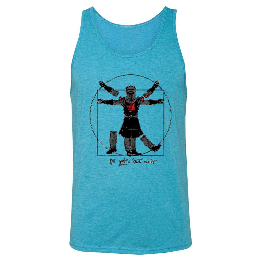 Unisex Jersey Tank - FF9ZFRQ5 - Aqua Triblend - 3