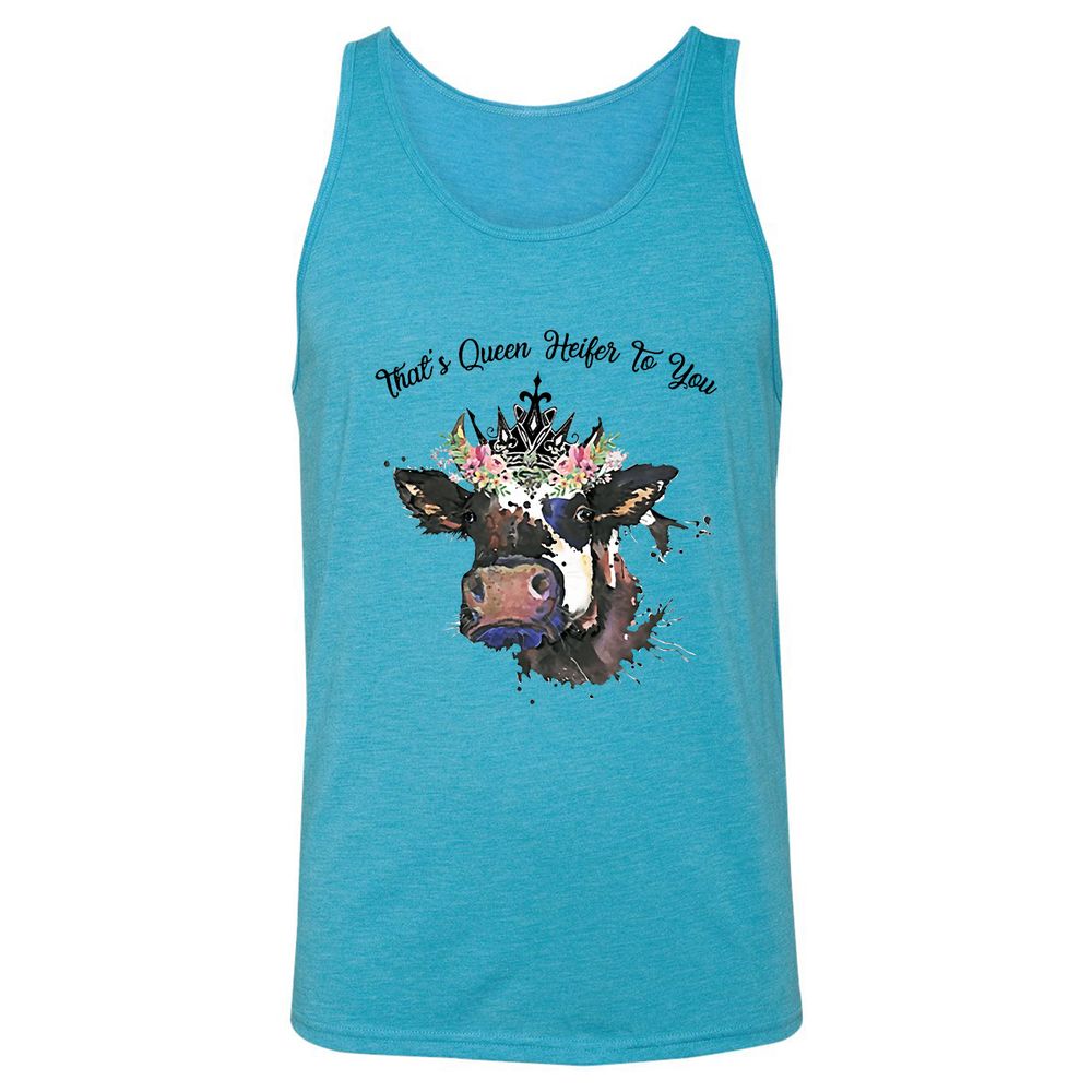 Unisex Jersey Tank - WQ7DCMJ4 - Aqua Triblend - 3