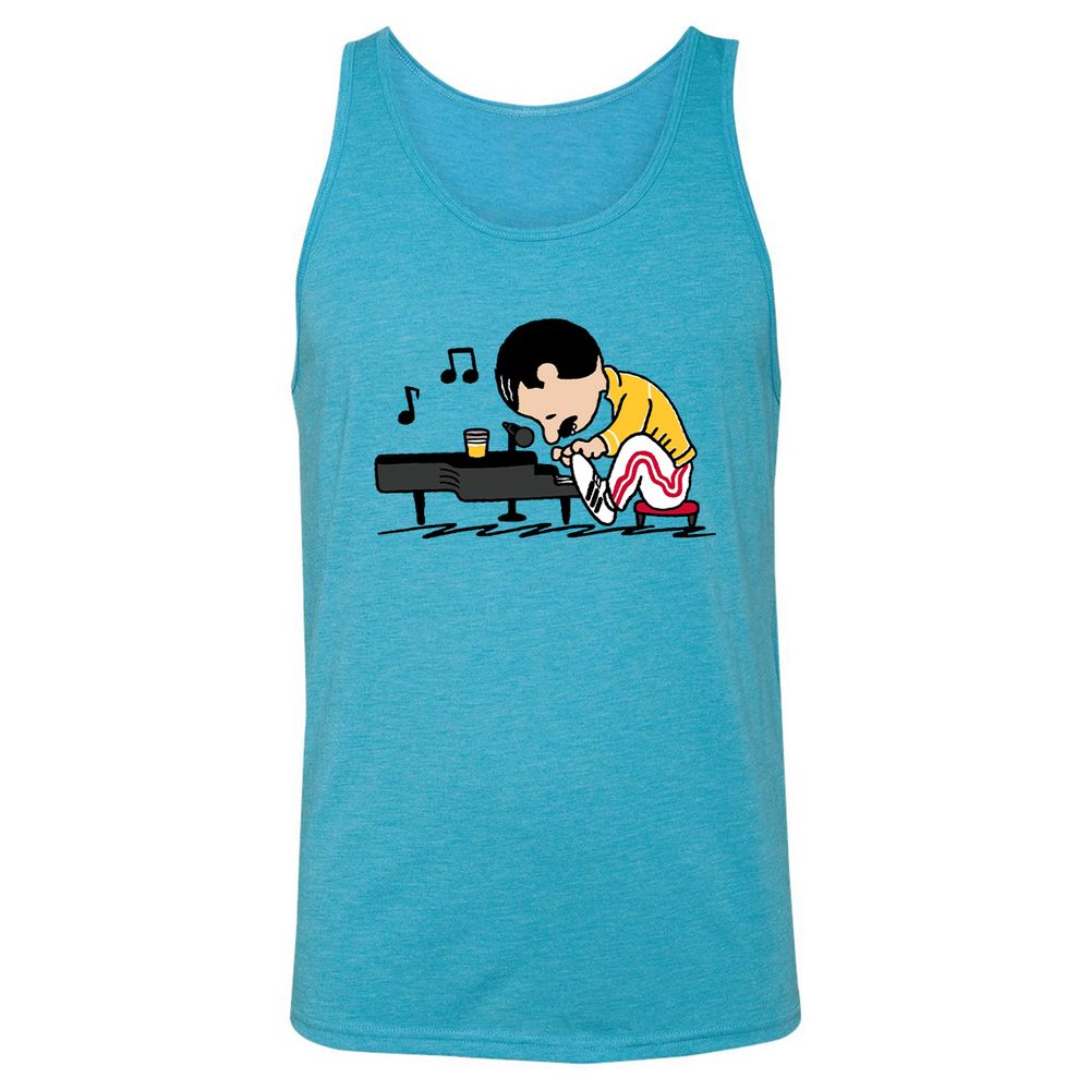 Unisex Jersey Tank - 6L67D24Y - Aqua Triblend - 3
