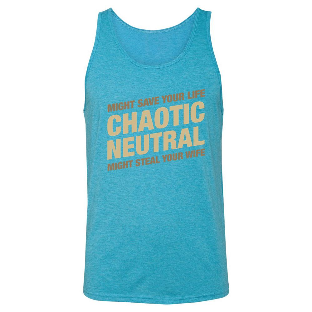 Unisex Jersey Tank - 2W7V71NX - Aqua Triblend - 3