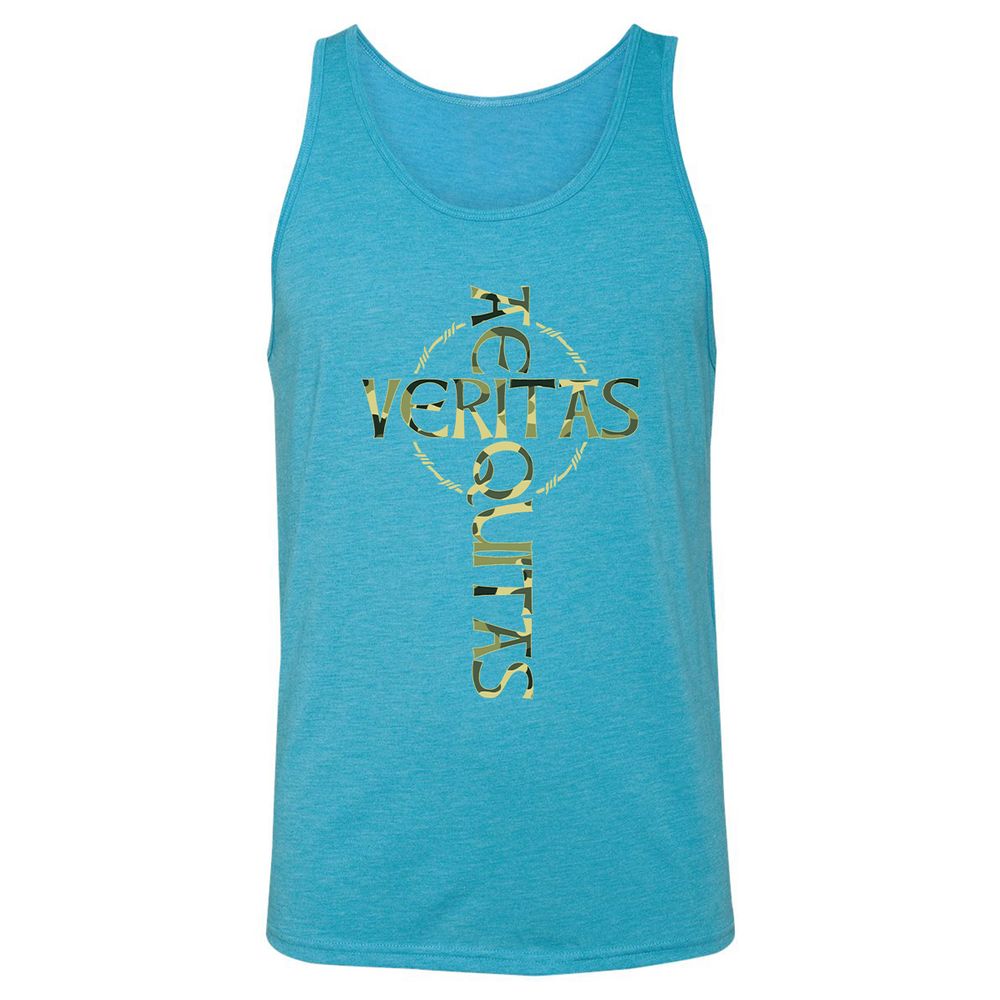 Unisex Jersey Tank - 2VM2LLTQ - Aqua Triblend - 3