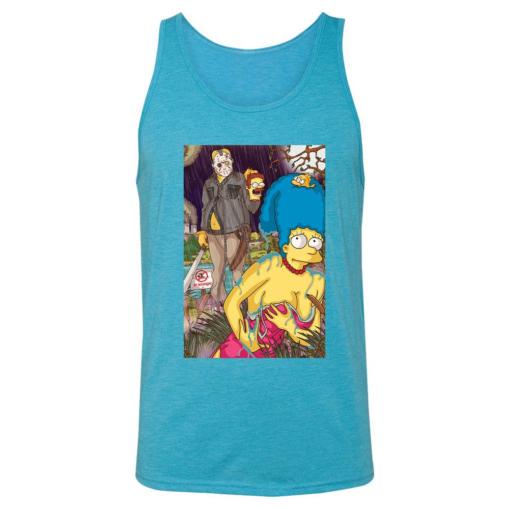 Unisex Jersey Tank - MT2VA8GR - Aqua Triblend - 3