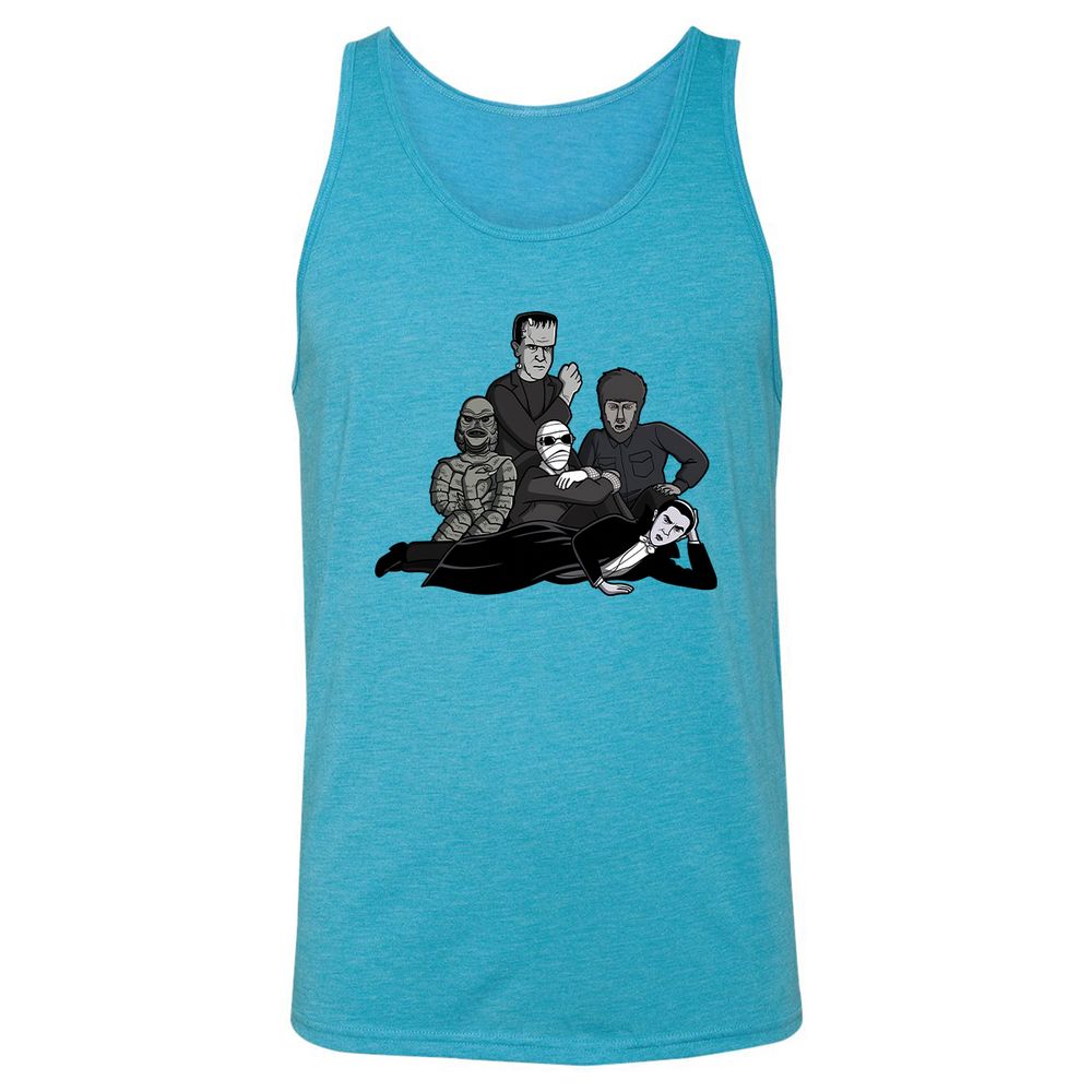 Unisex Jersey Tank - 47MKTQK5 - Aqua Triblend - 3