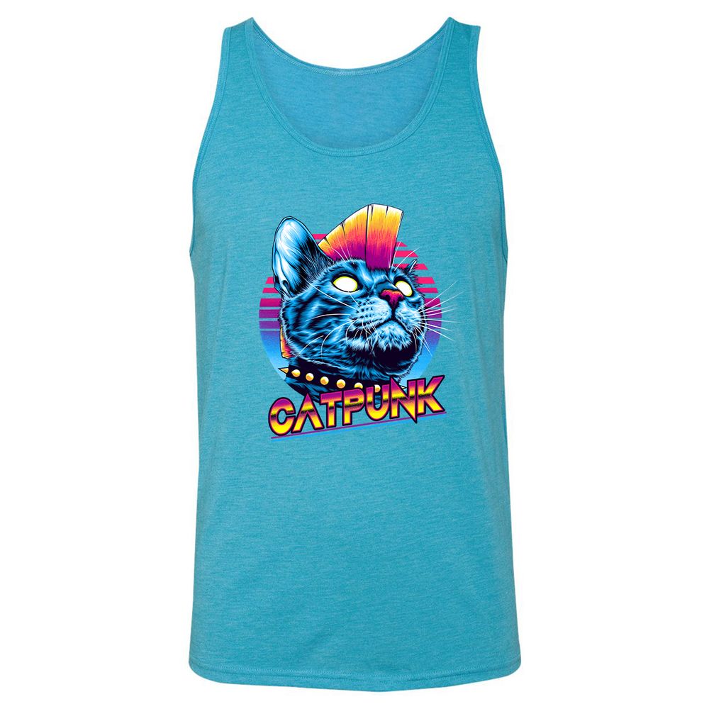 Unisex Jersey Tank - NALY8KSE - Aqua Triblend - 3