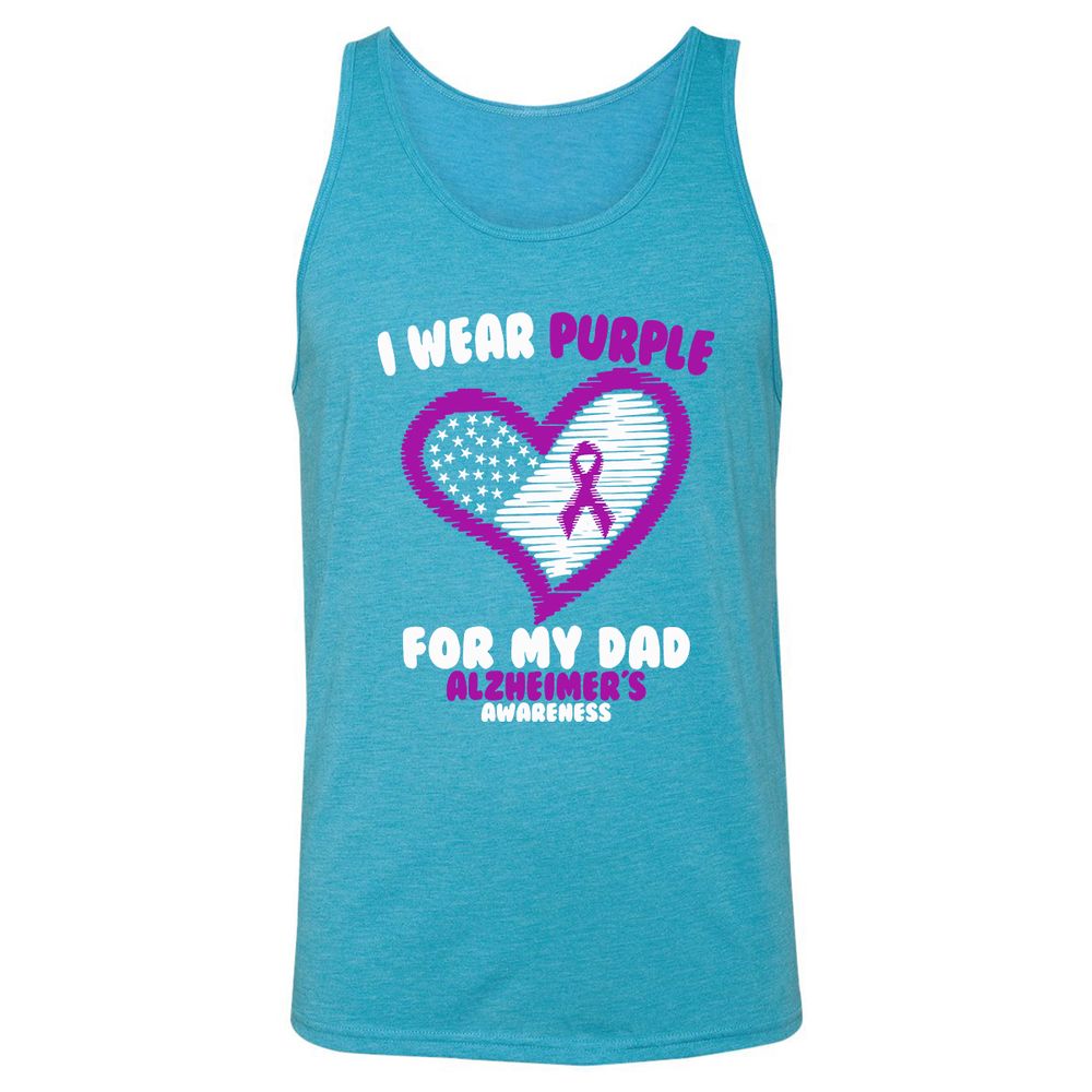Unisex Jersey Tank - U22EBSFN - Aqua Triblend - 3
