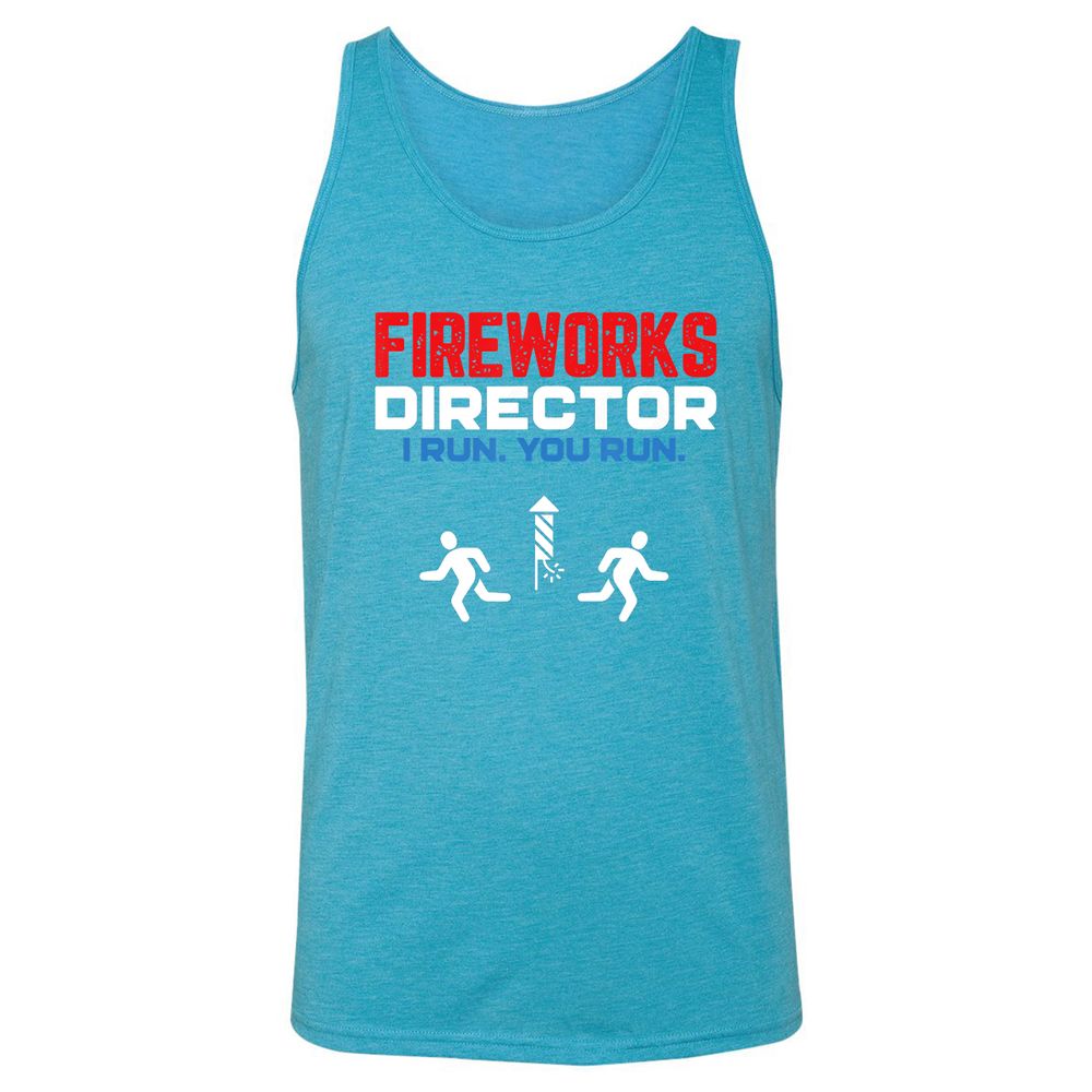 Unisex Jersey Tank - AV9ELU4W - Aqua Triblend - 3