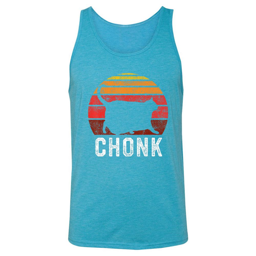 Unisex Jersey Tank - 4CPR61DH - Aqua Triblend - 3