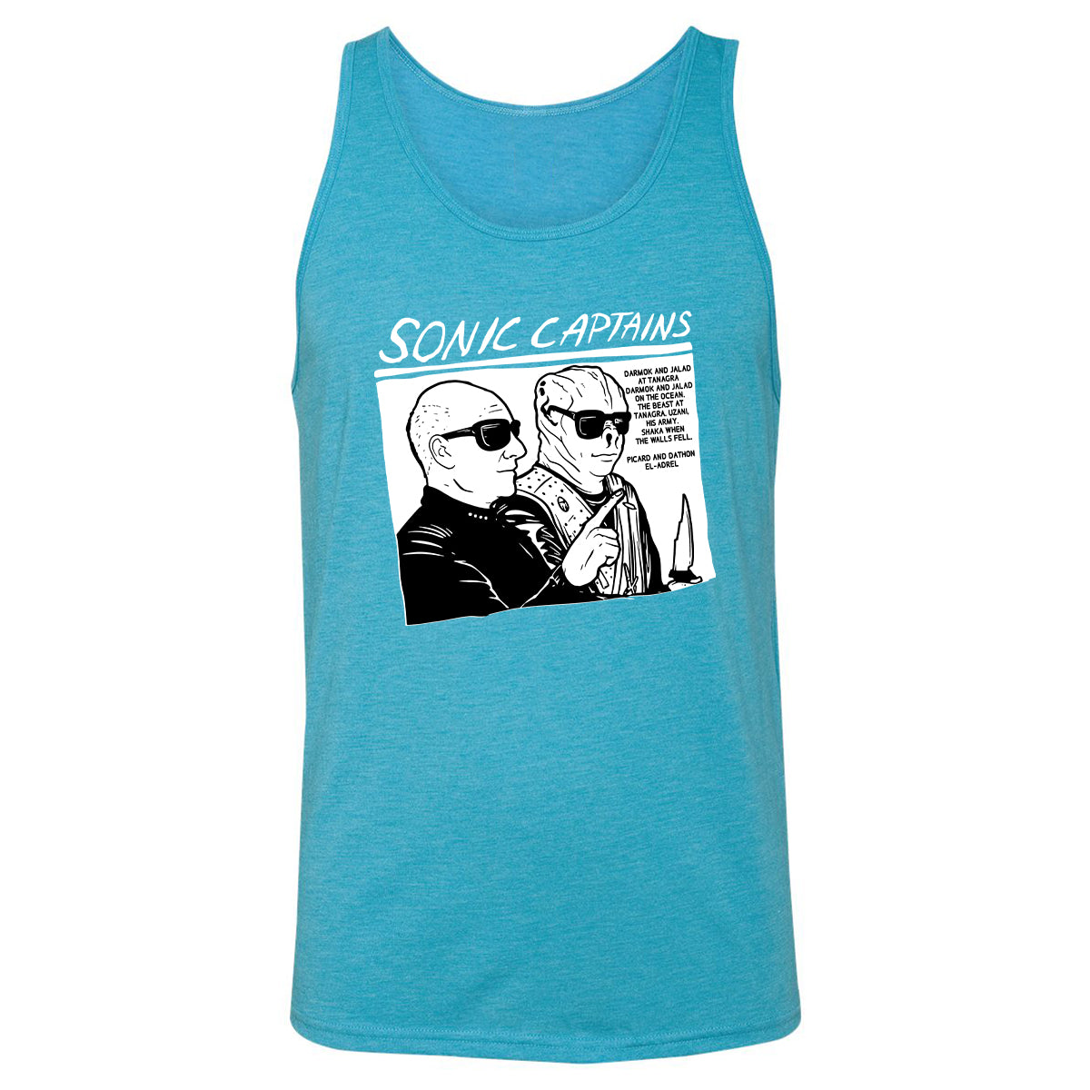 Unisex Jersey Tank - 9TBRBHZ6 - Aqua Triblend - 3