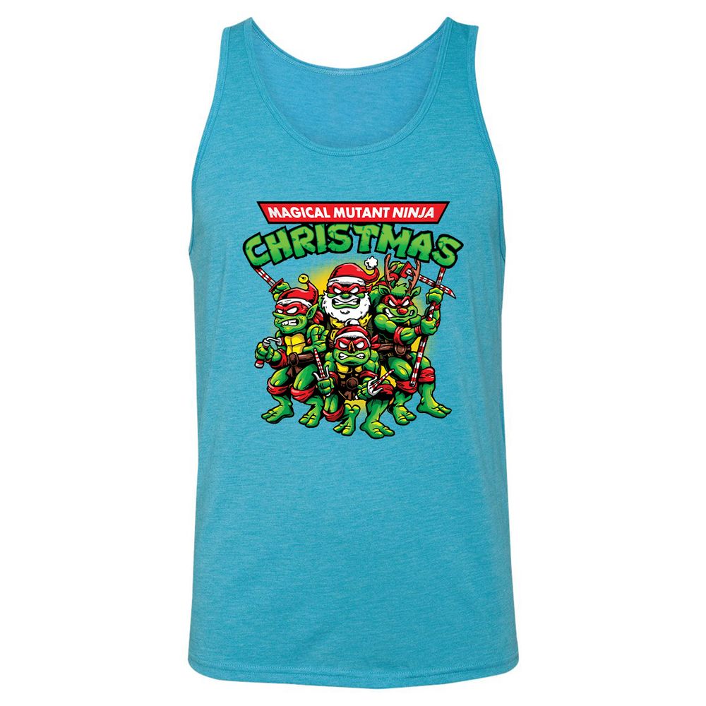 Unisex Jersey Tank - ZUAY4N79 - Aqua Triblend - 3