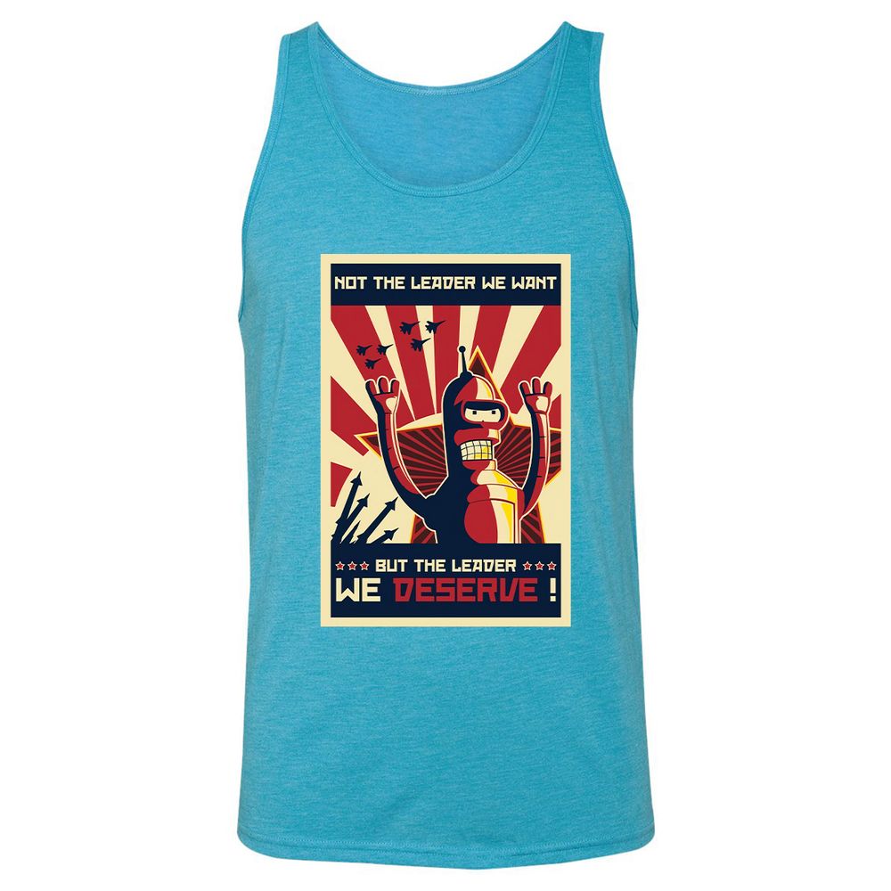 Unisex Jersey Tank - 7F27HNVB - Aqua Triblend - 3