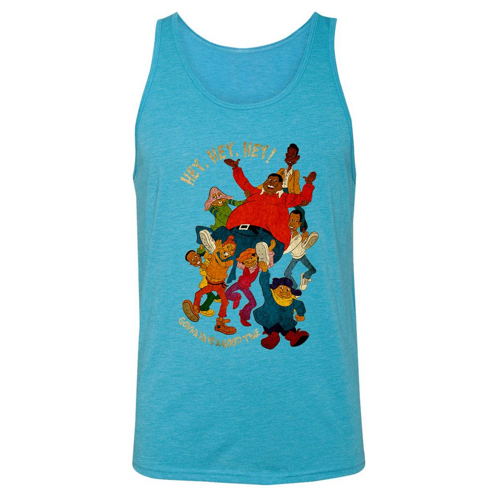 Unisex Jersey Tank - 1JLPMN2J - Aqua Triblend - 3
