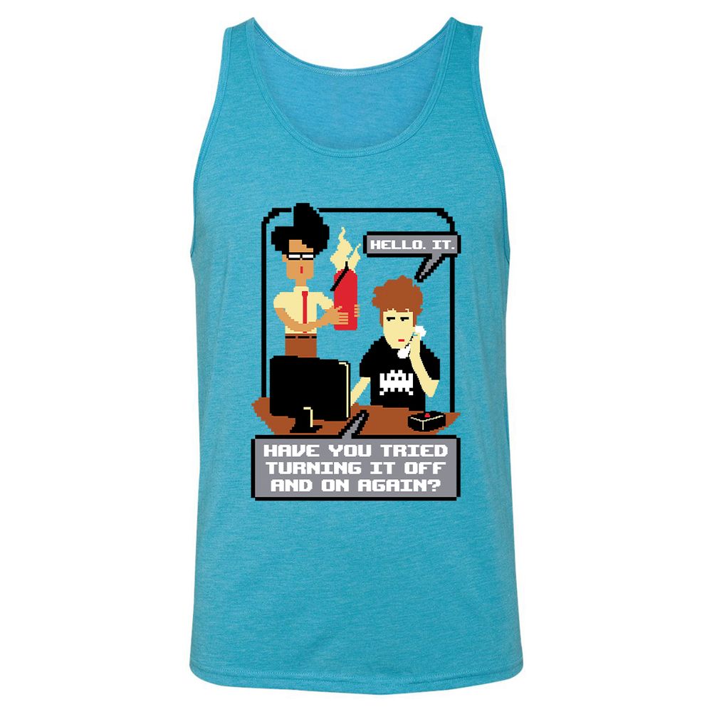 Unisex Jersey Tank - 2VDKFLNC - Aqua Triblend - 3