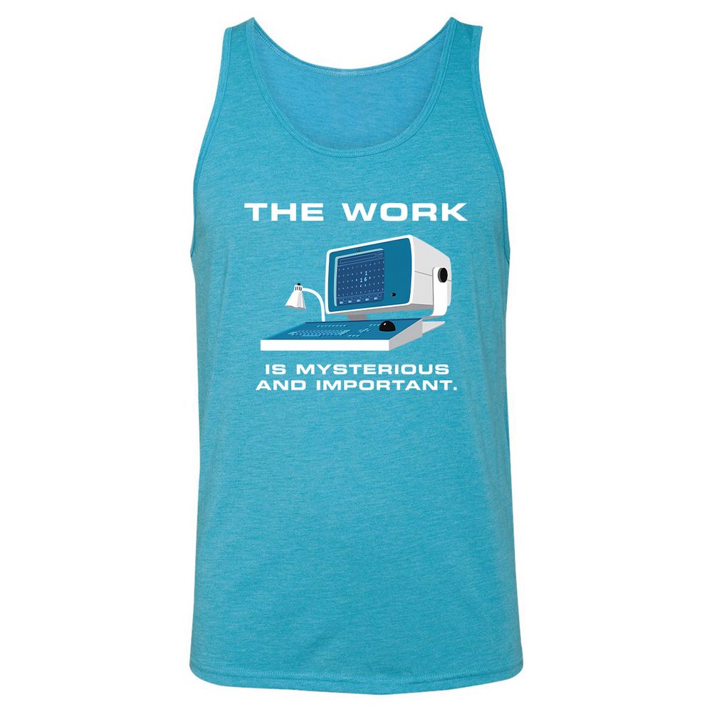 Unisex Jersey Tank - PLSSR7KB - Aqua Triblend - 3