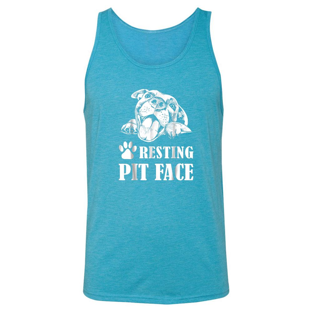Unisex Jersey Tank - JFV3CCH8 - Aqua Triblend - 3