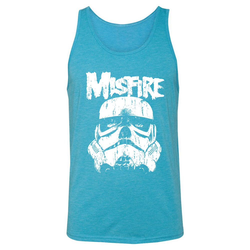 Unisex Jersey Tank - 6VVCL5RV - Aqua Triblend - 3