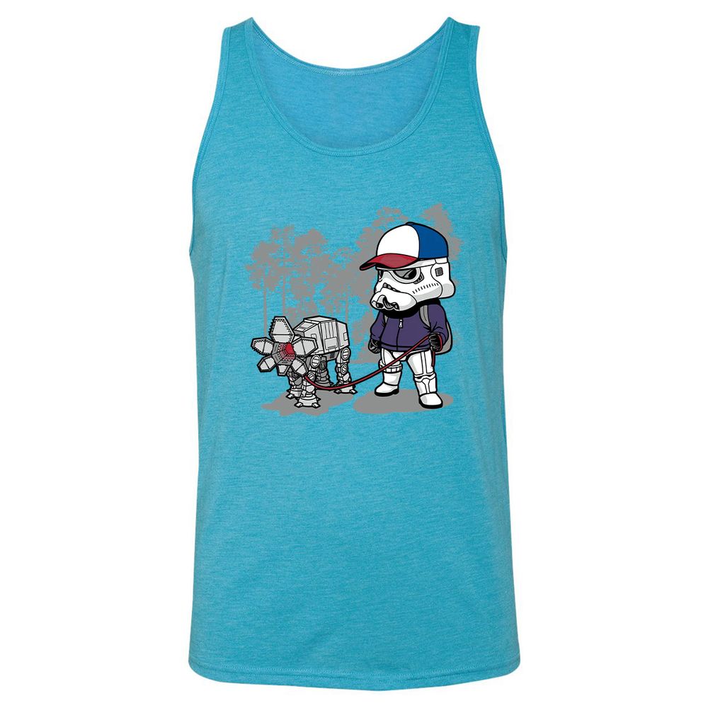 Unisex Jersey Tank - CBUV95ZJ - Aqua Triblend - 3