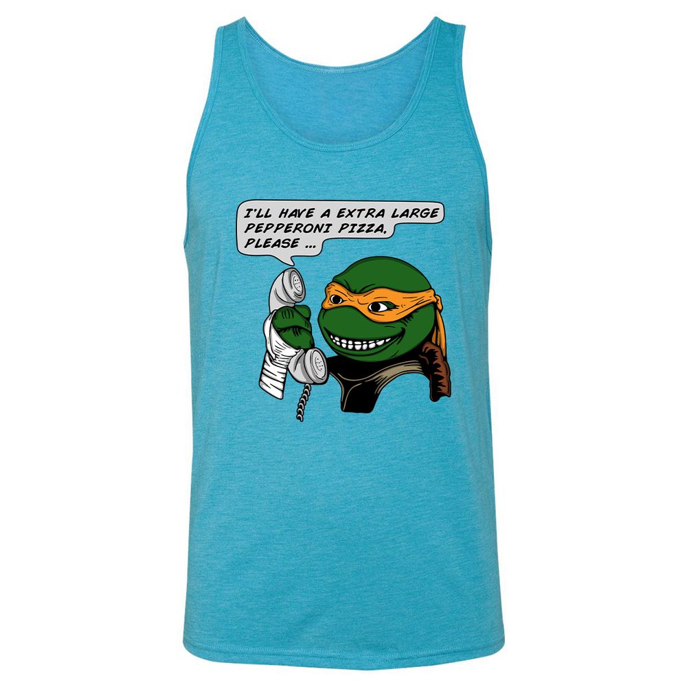 Unisex Jersey Tank - U7E8DG6S - Aqua Triblend - 3