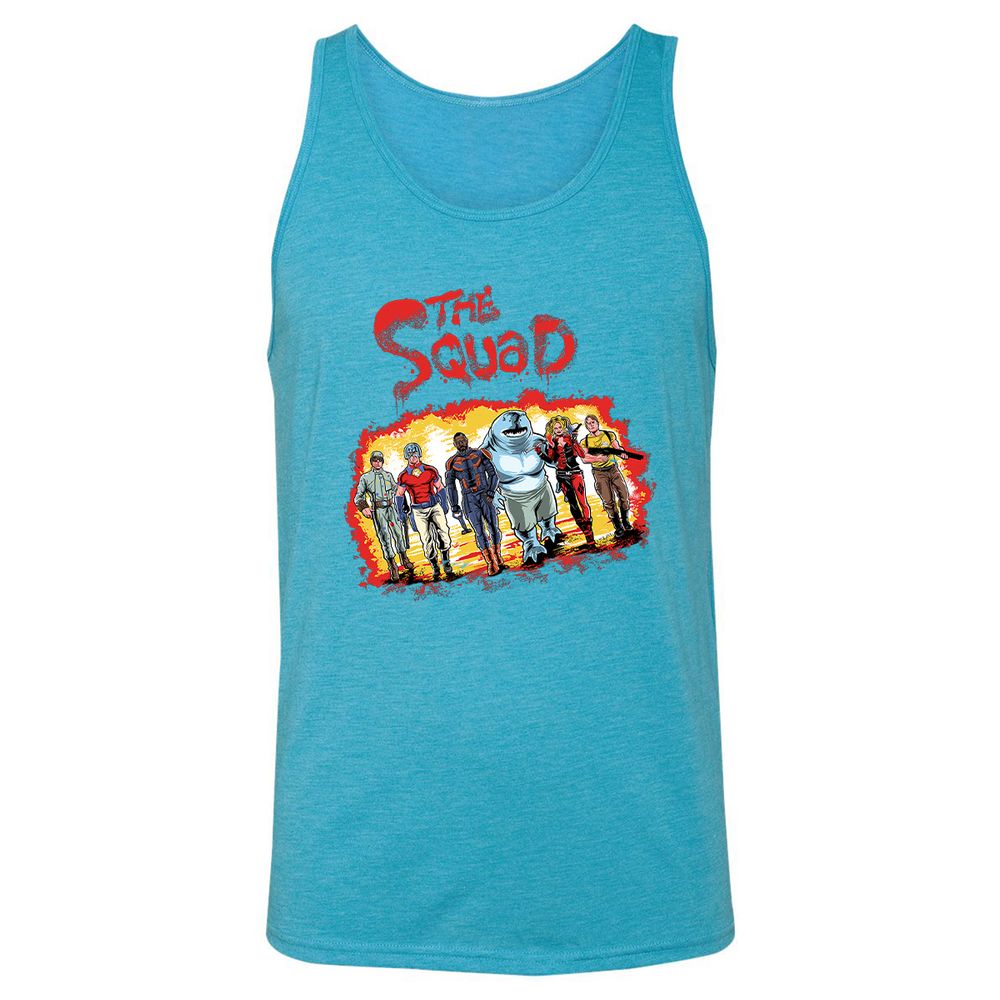 Unisex Jersey Tank - RQXRA9HA - Aqua Triblend - 3