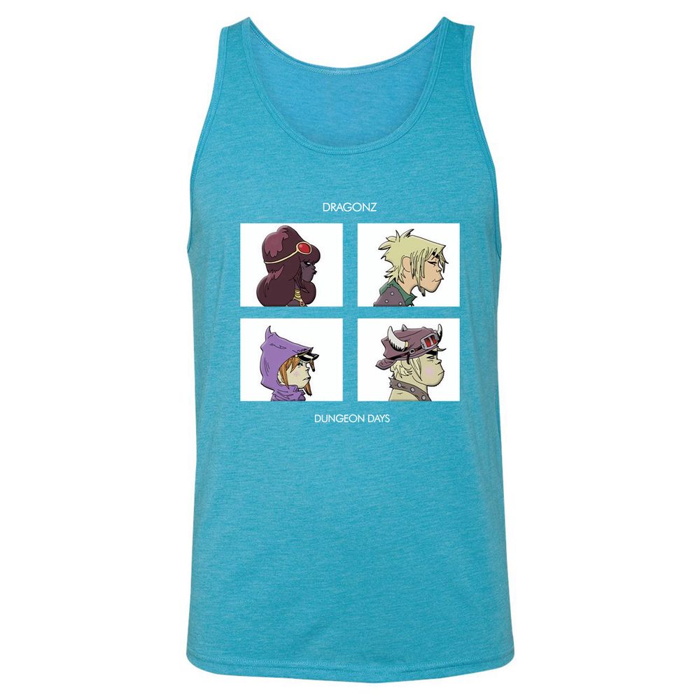 Unisex Jersey Tank - 6A8NJ1GM - Aqua Triblend - 3