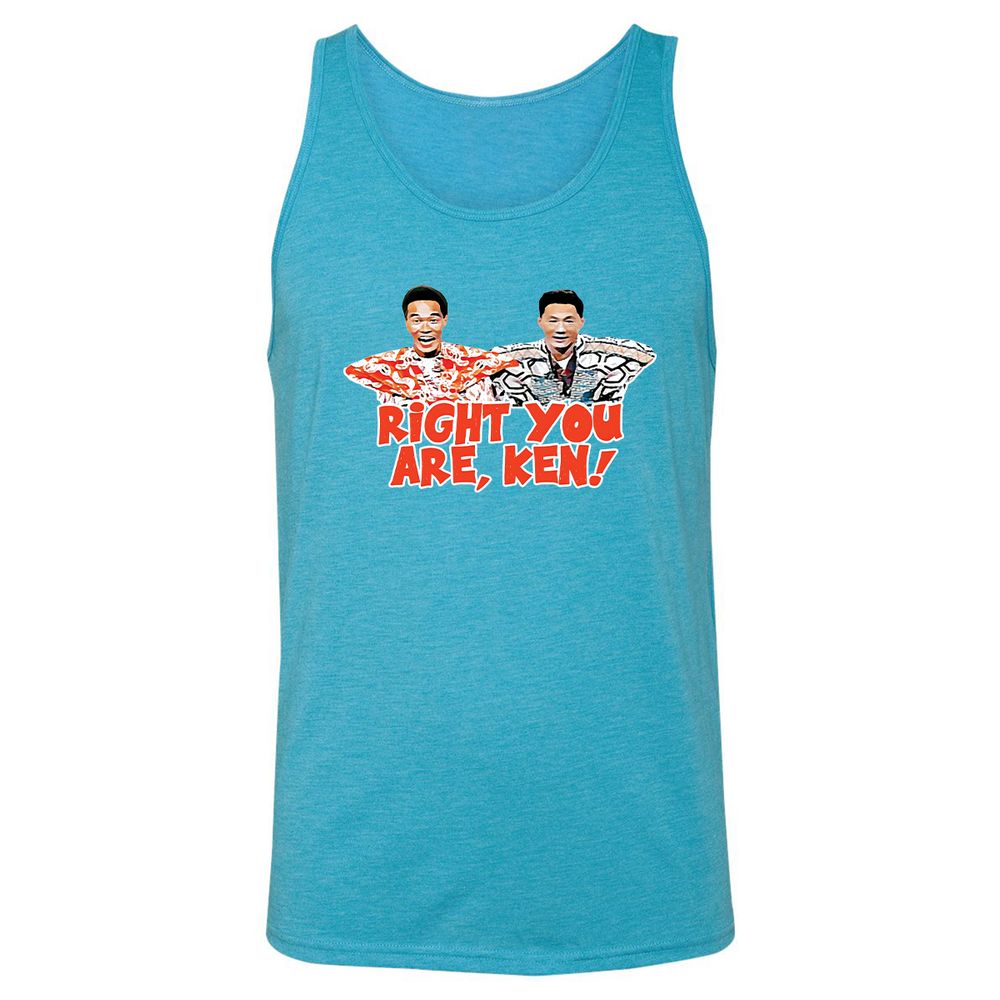 Unisex Jersey Tank - XBUZ44M9 - Aqua Triblend - 3