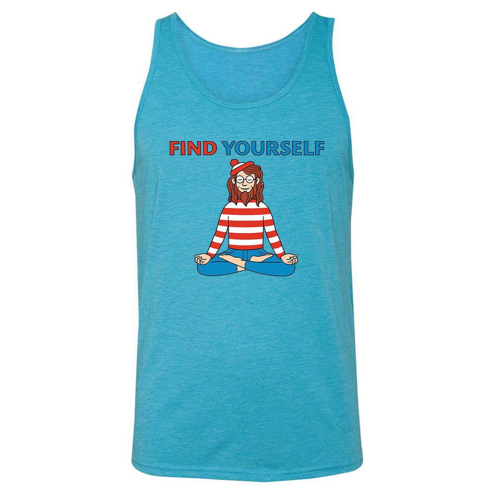 Unisex Jersey Tank - 4STMD6GZ - Aqua Triblend - 3