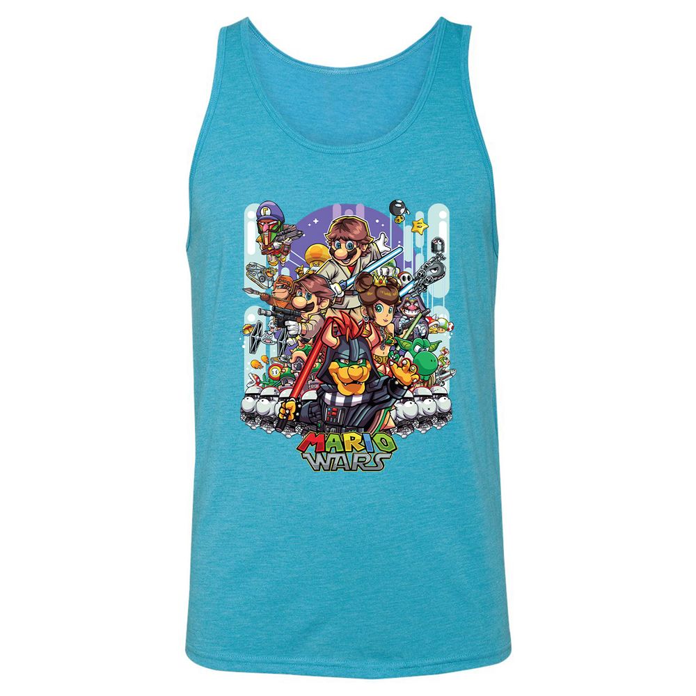 Unisex Jersey Tank - P2FGX8EL - Aqua Triblend - 3