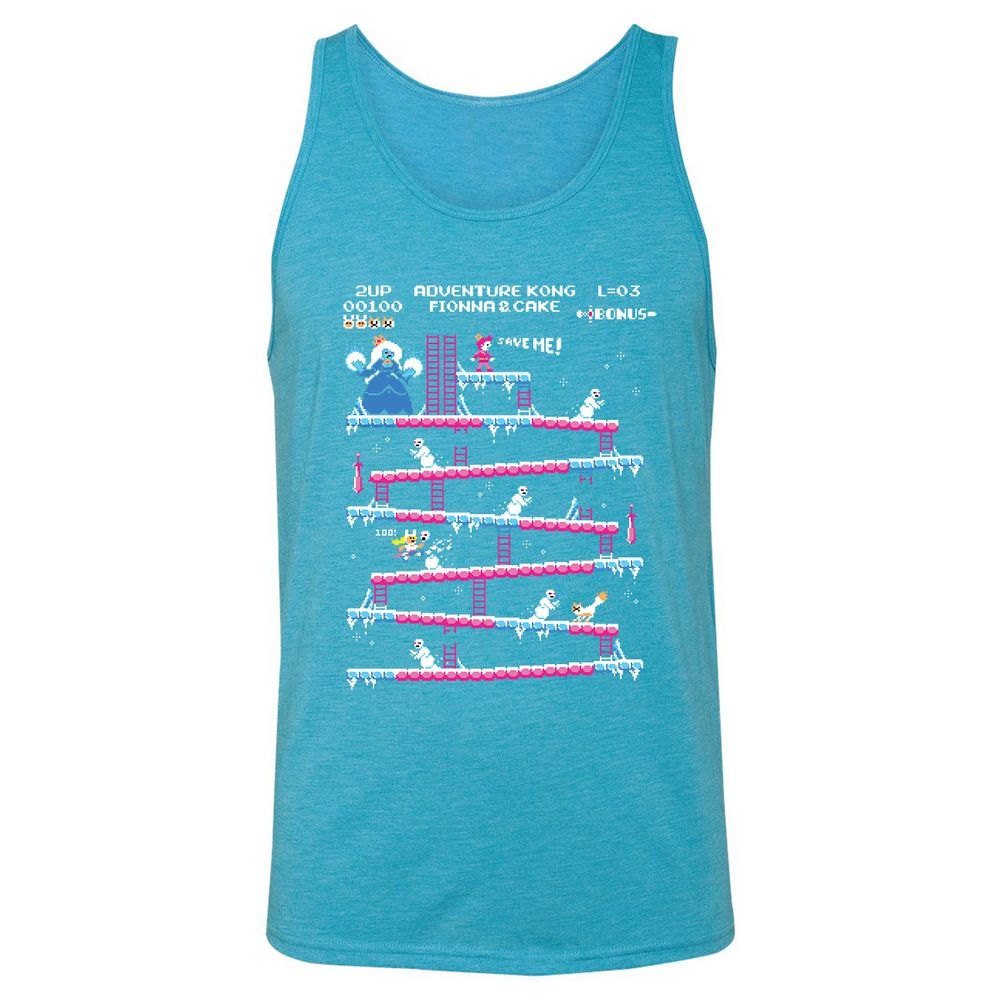 Unisex Jersey Tank - UVVGDRDZ - Aqua Triblend - 3